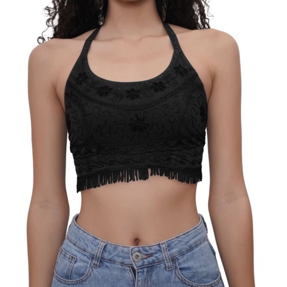 suvasana Tops - Boho* Backless halter top